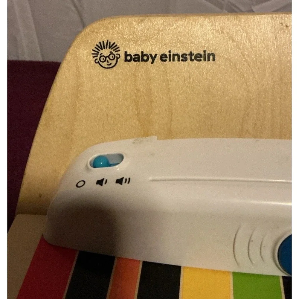 Baby Einstein Hape Wooden Keyboard Musical Toy with Song Cards Tested Works!
